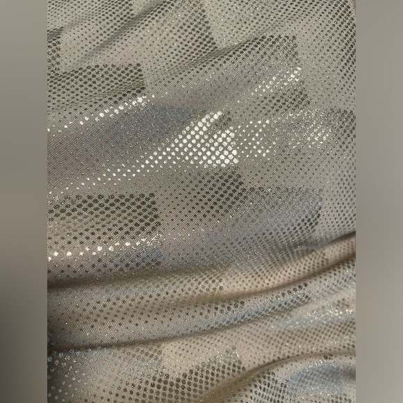 NEW Bebe Gold Sparkle Cowl Neck Lined Mini Slip Dress Size XL New Year's Dress! - Picture 10 of 12